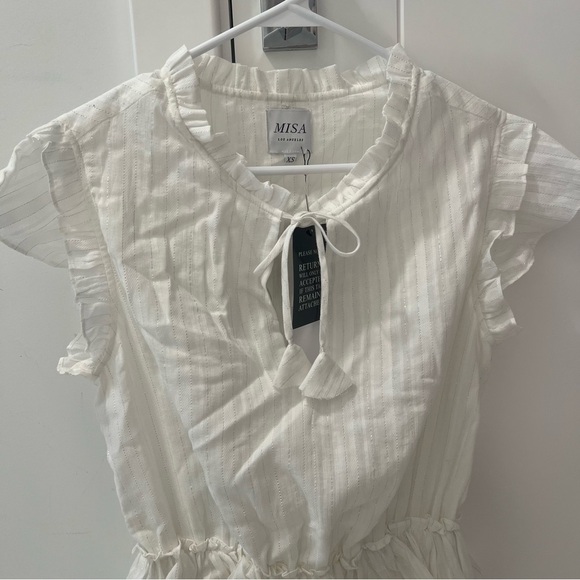 Misa Los Angeles White Lilian Dress- Size XS; New with Tags - Picture 4 of 11